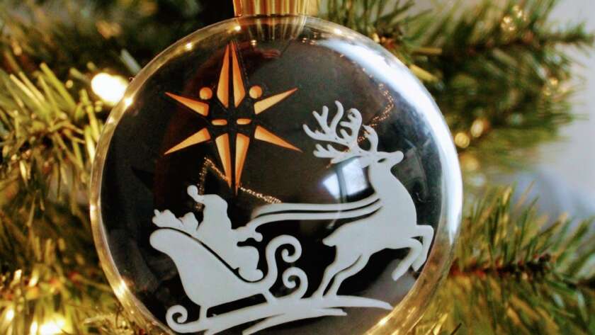 an image of the 2025 annual holiday charity ornament that the Fit Physique is selling